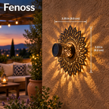 Fenoss Moroccan Solar Wall Lantern dimensions