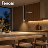 Fenoss Slim Cylinder Pendant dimensions