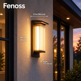 Fenoss Box Wall Light dimensions