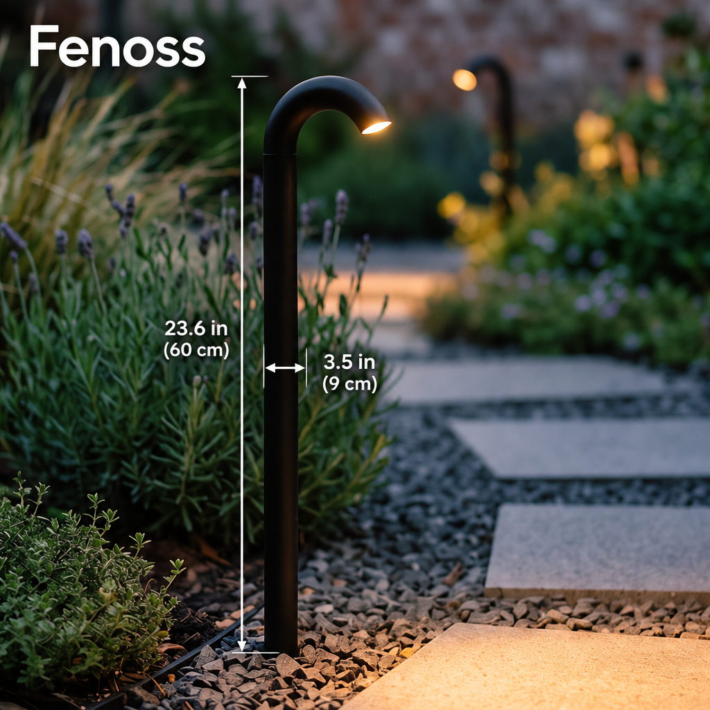 Fenoss Arched Path Light dimensions