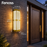 Fenoss Gold Wall Sconce dimensions