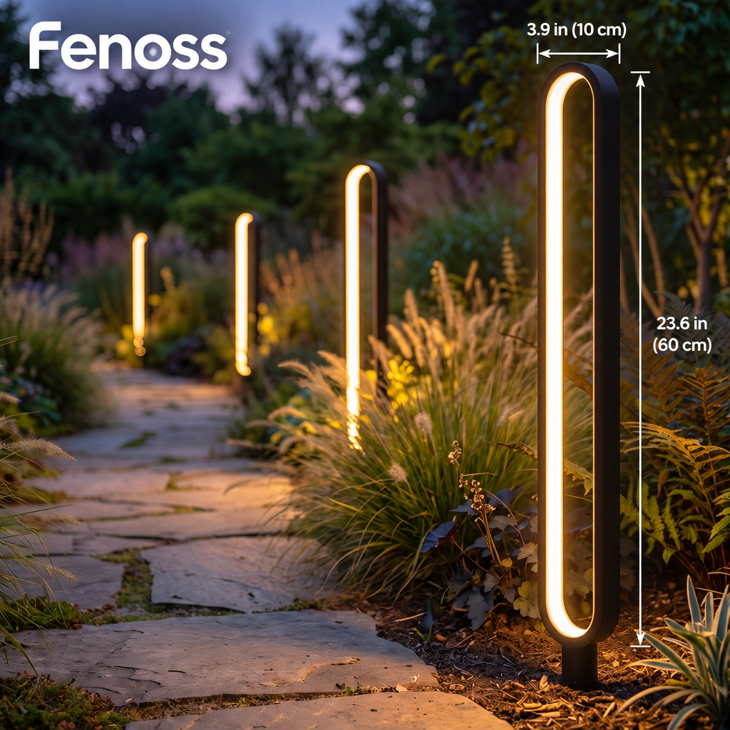 Fenoss Slim Bollard Light dimensions