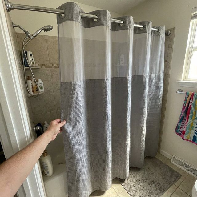 Fenoss® No Hook Shower Curtain