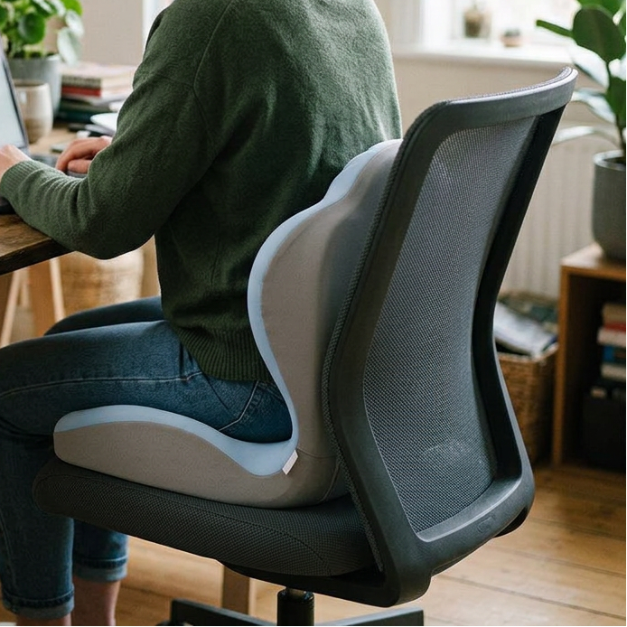 Fenoss® Contoured Memory Foam Sitting Pad Seat Cushion