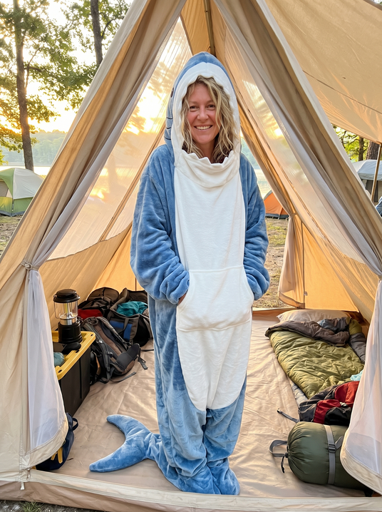 Fenoss Shark Blanket Hoodie lifestyle photo 2: Fun for the Whole Family
