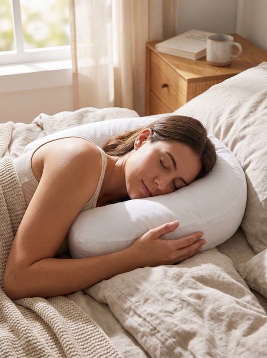 Fenoss Contour U Shape Pillow lifestyle photo 1: Made for the Side Sleeper