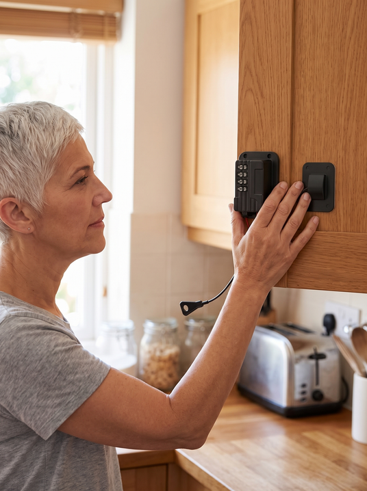 Fenoss Fridge Combination Lock lifestyle photo 2: Install in Minutes