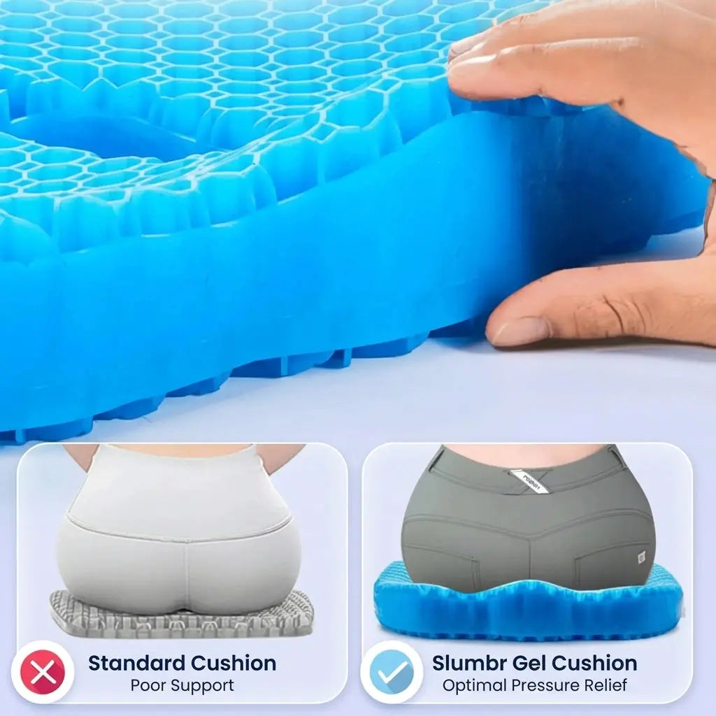 Fenoss® Silicone Gel Honeycomb Seat Cushion