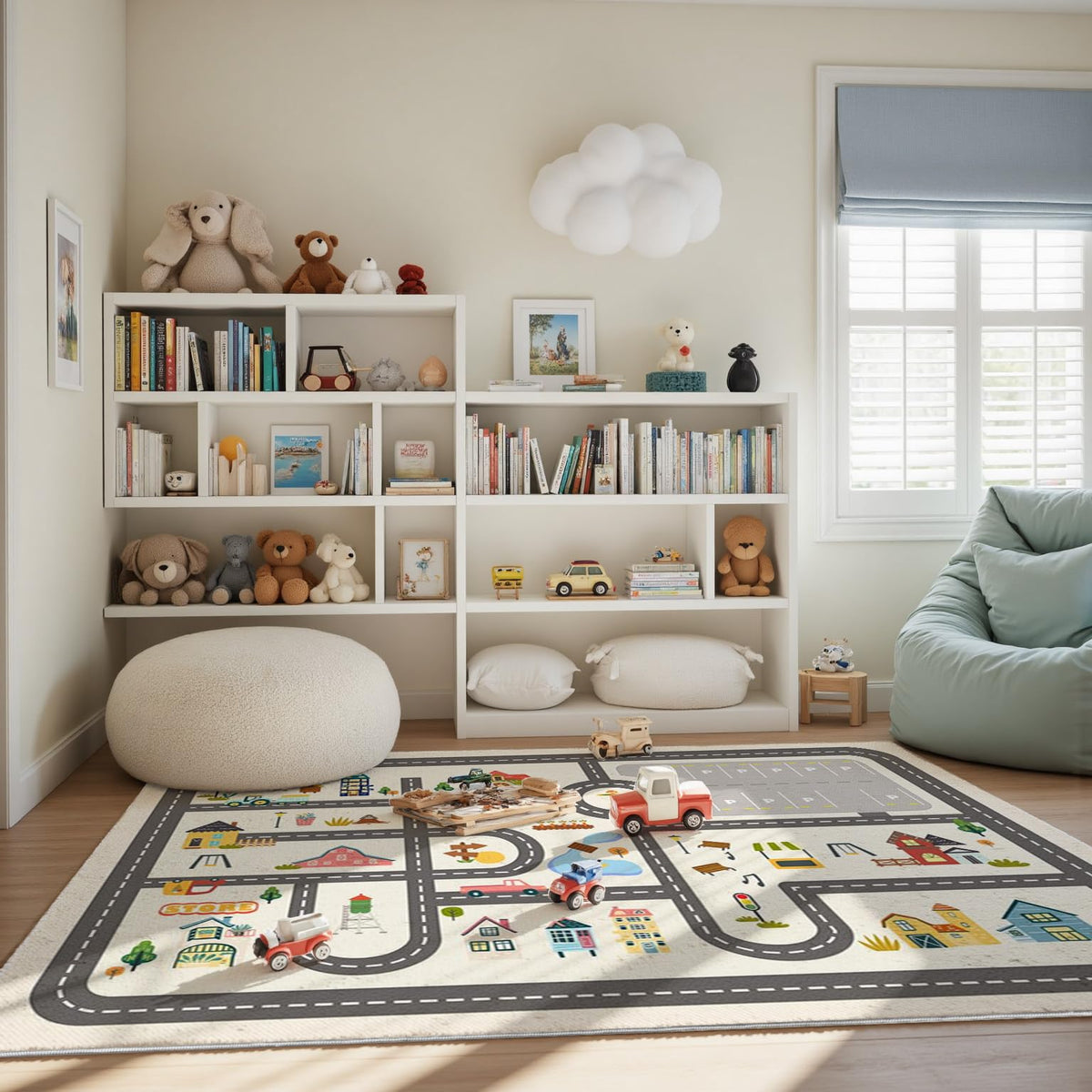 Fenoss® Play Mat Parking Lot Rug