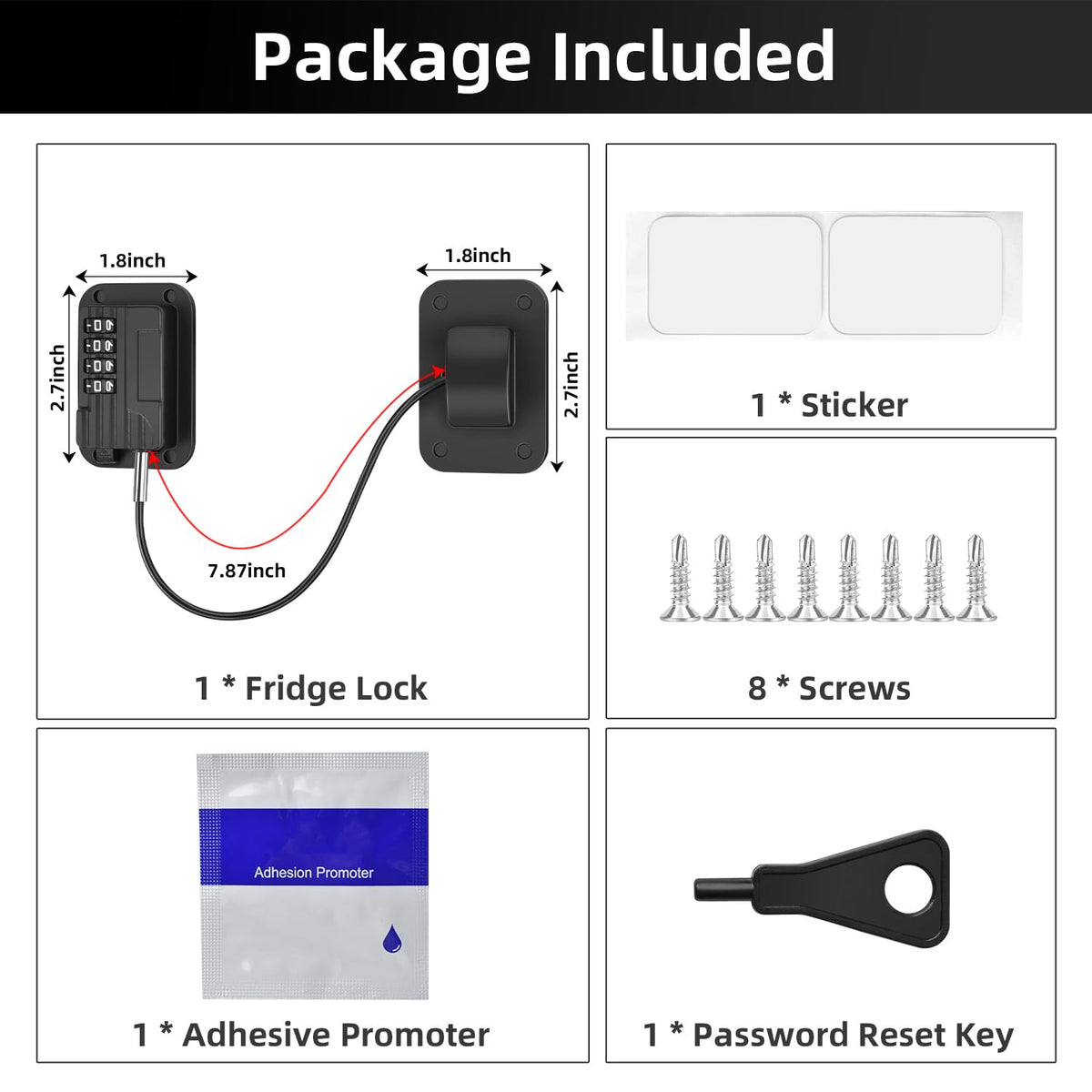 Fenoss® Fridge Combination Lock