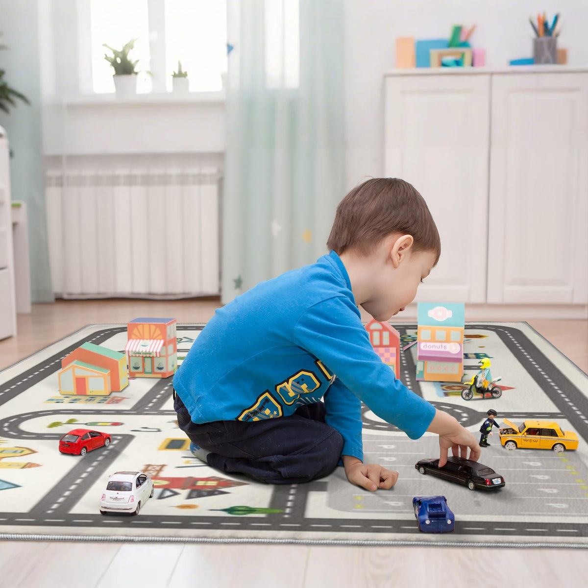 Fenoss® Play Mat Parking Lot Rug