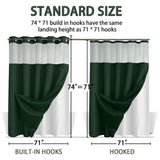 Fenoss® No Hook Shower Curtain