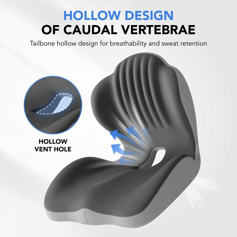 Fenoss® Contoured Memory Foam Sitting Pad Seat Cushion