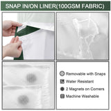 Fenoss® No Hook Shower Curtain