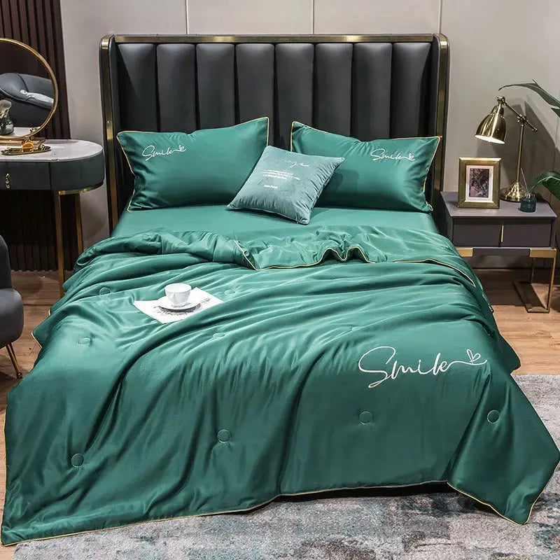 Fenoss® Summer Washed Silk Quilt Set (3 Pcs)
