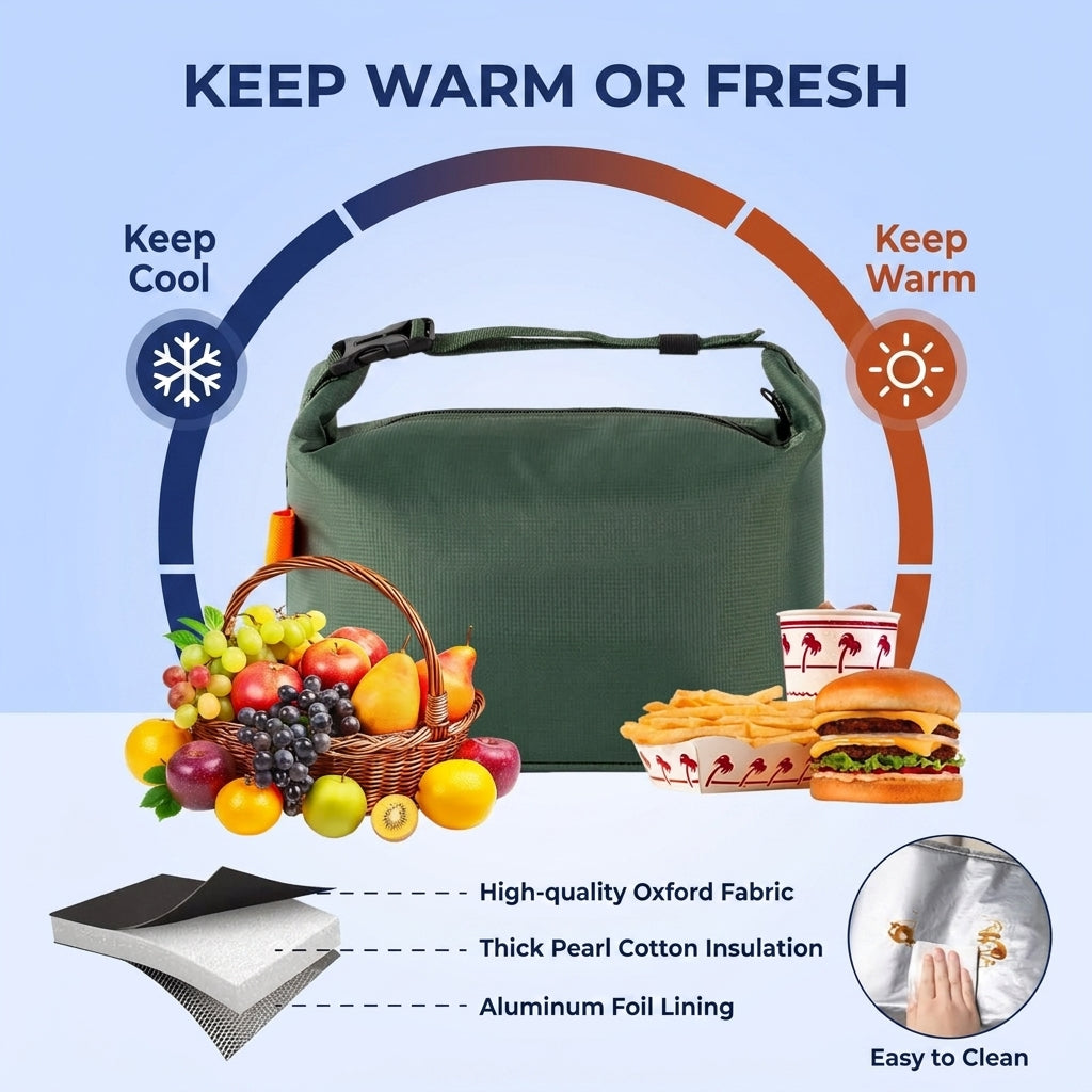 Fenoss® Insulated Minimalist Lunch Bag