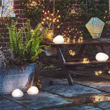 Modern Frosted Glass Solar Garden Light – Pebble Path Light