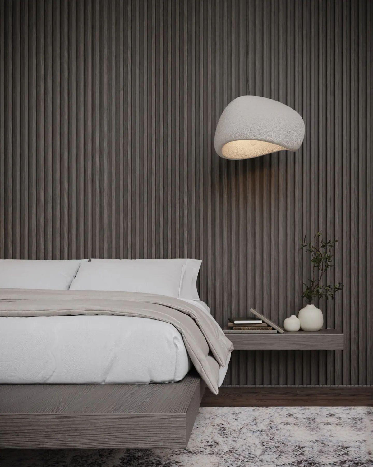 Organic White Cloud Pendant Light – Sphere Shade