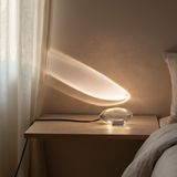 Modern Clear Crystal Glass Lamp – Sunset Projector Light