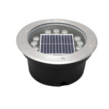 Modern Glass Well Light – In-Ground Solar LED for Pathways