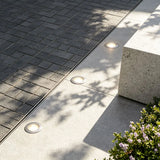 Modern Glass Well Light – In-Ground Solar LED for Pathways