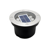 Modern Glass Well Light – In-Ground Solar LED for Pathways