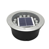 Modern Glass Well Light – In-Ground Solar LED for Pathways