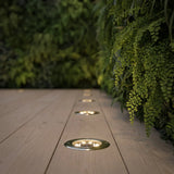 Modern Glass Well Light – In-Ground Solar LED for Pathways