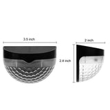 Modern Black Fence Light – Solar Downward LED for Decks (4 Pack)