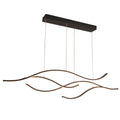 Fenoss Curved LED Pendant Light Wavy LED Metal Ceiling Light