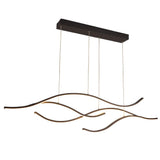 Wave LED Pendant Light Modern Linear Kitchen and Living Room Chandelier