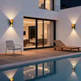 Modern Metal Wall Light – Small Up Down LED for Entryways