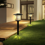Vintage Aluminum Lawn Light – Solar LED for Gardens (2 Pack)