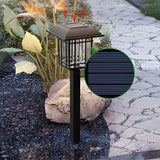 Vintage Aluminum Lawn Light – Solar LED for Gardens (2 Pack)