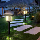 Vintage Aluminum Lawn Light – Solar LED for Gardens (2 Pack)
