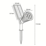 Modern ABS Solar Spotlight – Adjustable for Landscapes