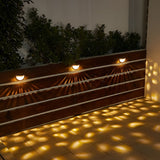 Modern Black Fence Light – Solar Downward LED for Decks (4 Pack)