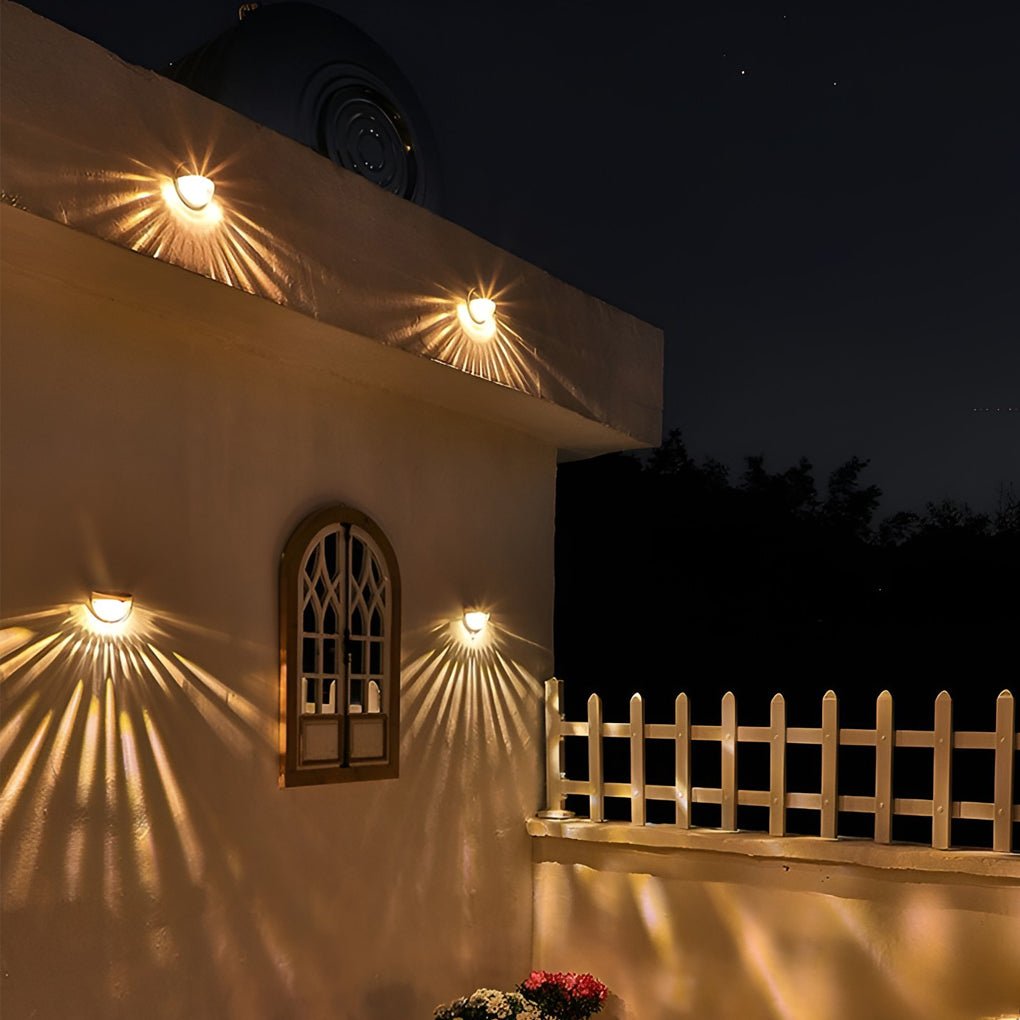 Modern Black Fence Light – Solar Downward LED for Decks (4 Pack)
