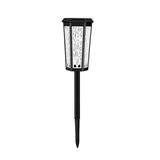 Retro Aluminum Stake Light – Patterned Solar for Beds (2 Pack)