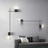 Minimalist Iron Wall Lamp – Square LED for Facades