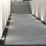 Modern Glass Well Light – In-Ground Solar LED for Pathways