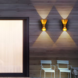 Modern Metal Wall Light – Small Up Down LED for Entryways