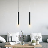 Slim Cylinder Pendant Light – Aluminium for Kitchens