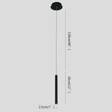 Slim Cylinder Pendant Light – Aluminium for Kitchens