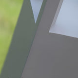 Modern Aluminum LED Bollard Light – 4-Beam for Pathways
