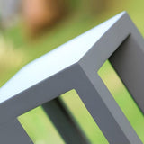 Modern Aluminum LED Bollard Light – 4-Beam for Pathways