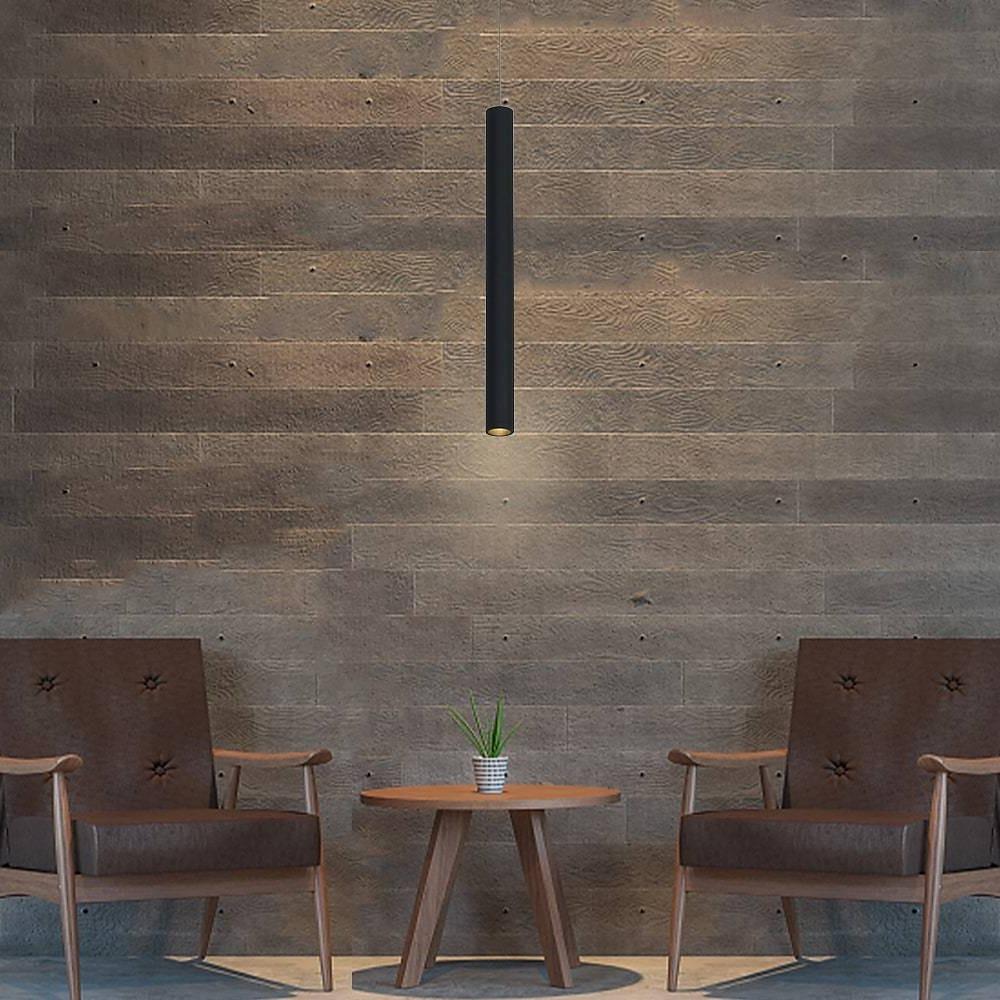 Slim Cylinder Pendant Light – Aluminium for Kitchens